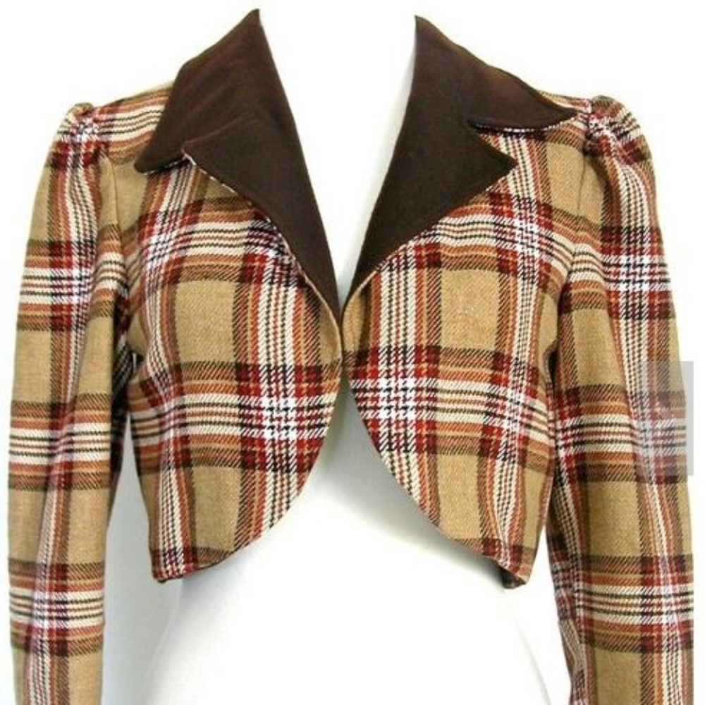 1950s Wool Cropped Jacket / bolero jacket